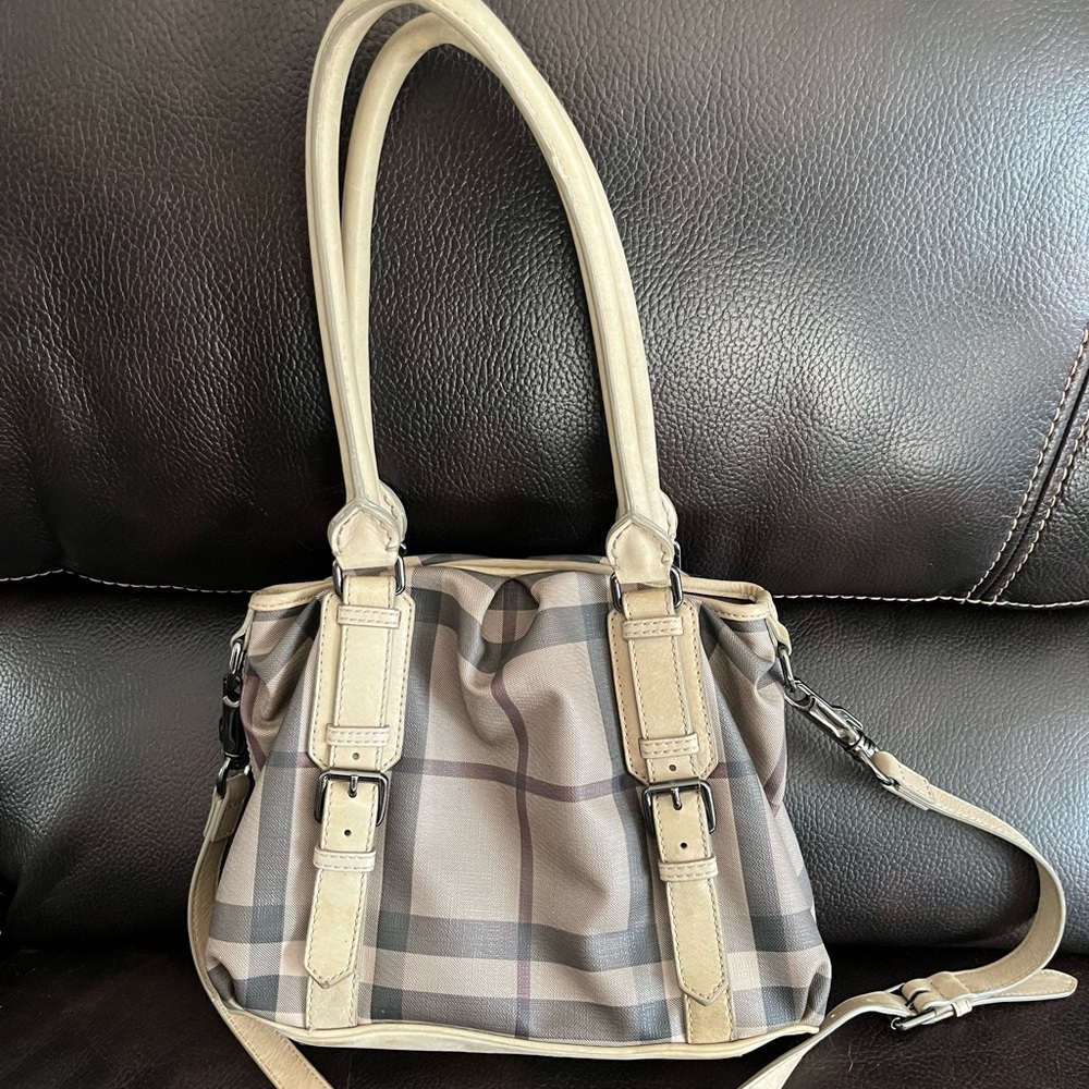 Authentic Burberry crossbody bag. 12” long x 9” tall